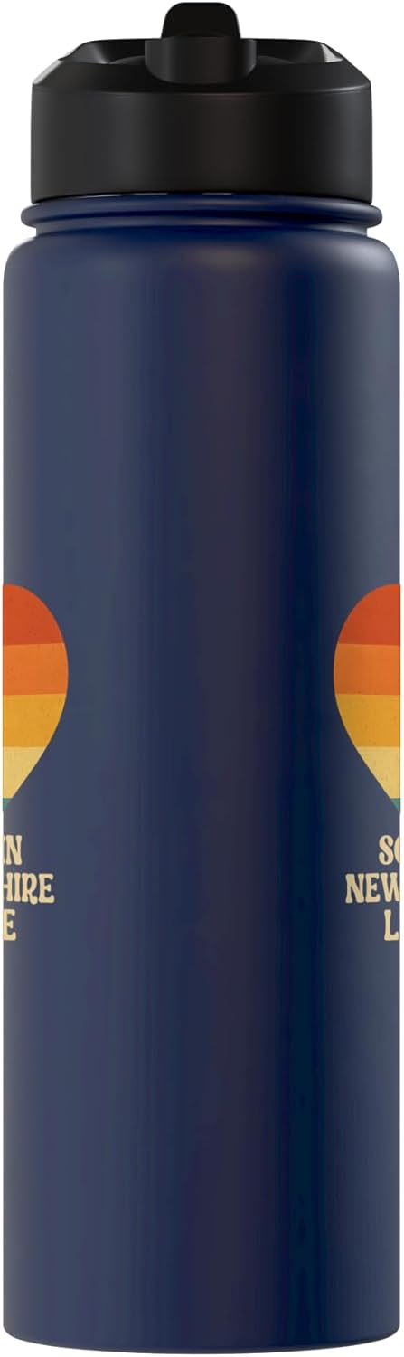 Botella agua acero inox aislada NH retro