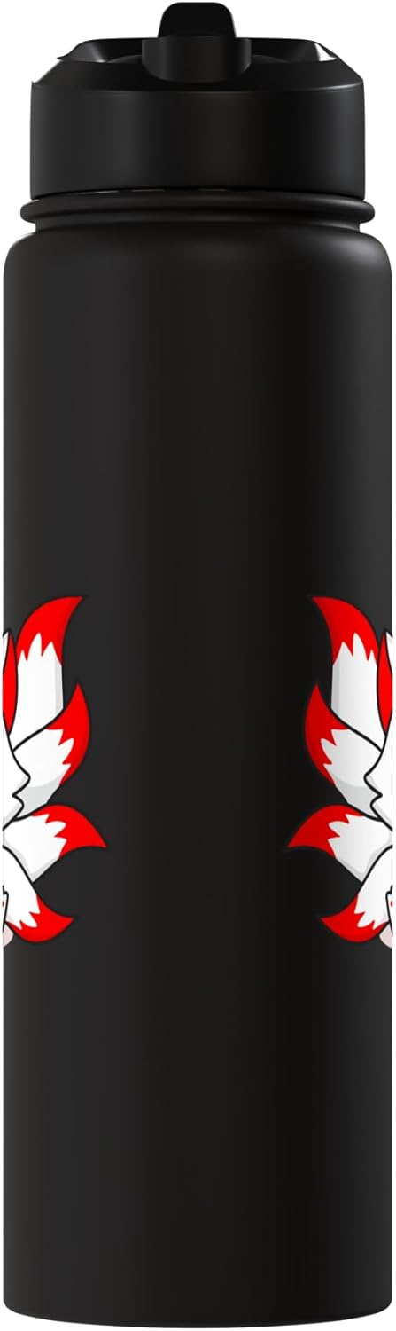 Máscara de nueve colas Fox Esport botella de agua aislada