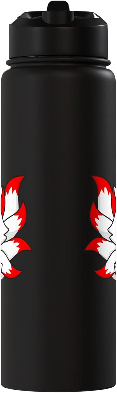 Máscara de nueve colas Fox Esport botella de agua aislada