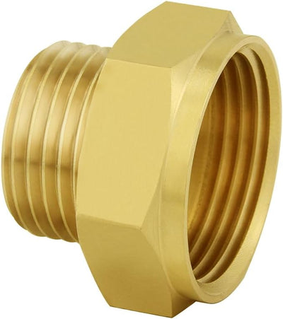 Adaptador manguera jardín 1pulg NPSH x 3/4pulg GHT latón