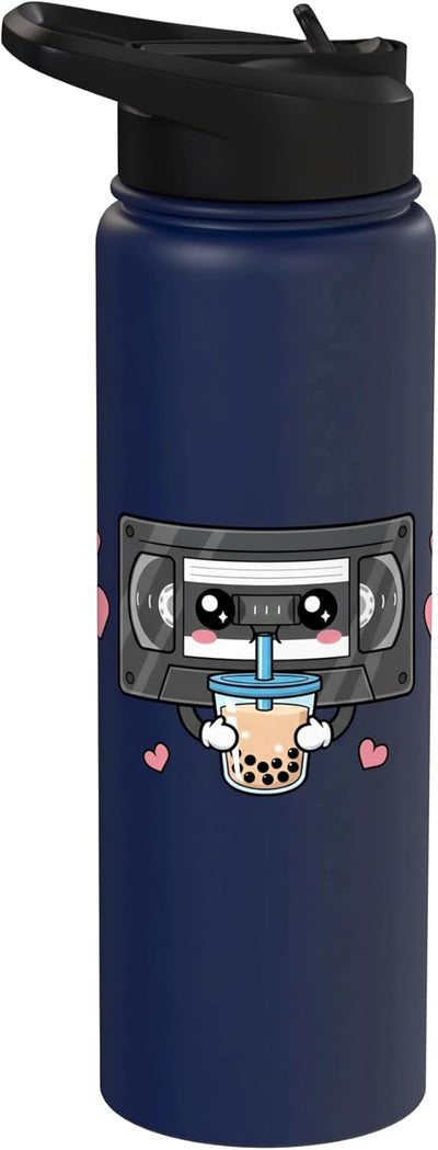 Botella térmica acero inox retro anime para boba tea