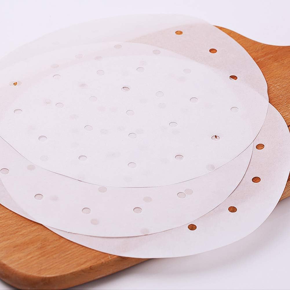 Hojas papel hamburguesa 6pulg resistente círculo cera para cocinar