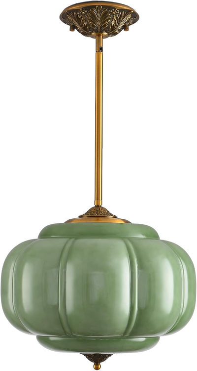 Lámpara techo vintage vidrio leche 15pulg Art Deco cocina comedor