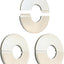 Brida dividida pared 23mm acero inox 3 pzas plata