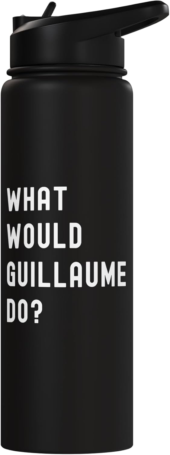 Bottella de agua aislada acero inoxidable What Would Guillaume Do