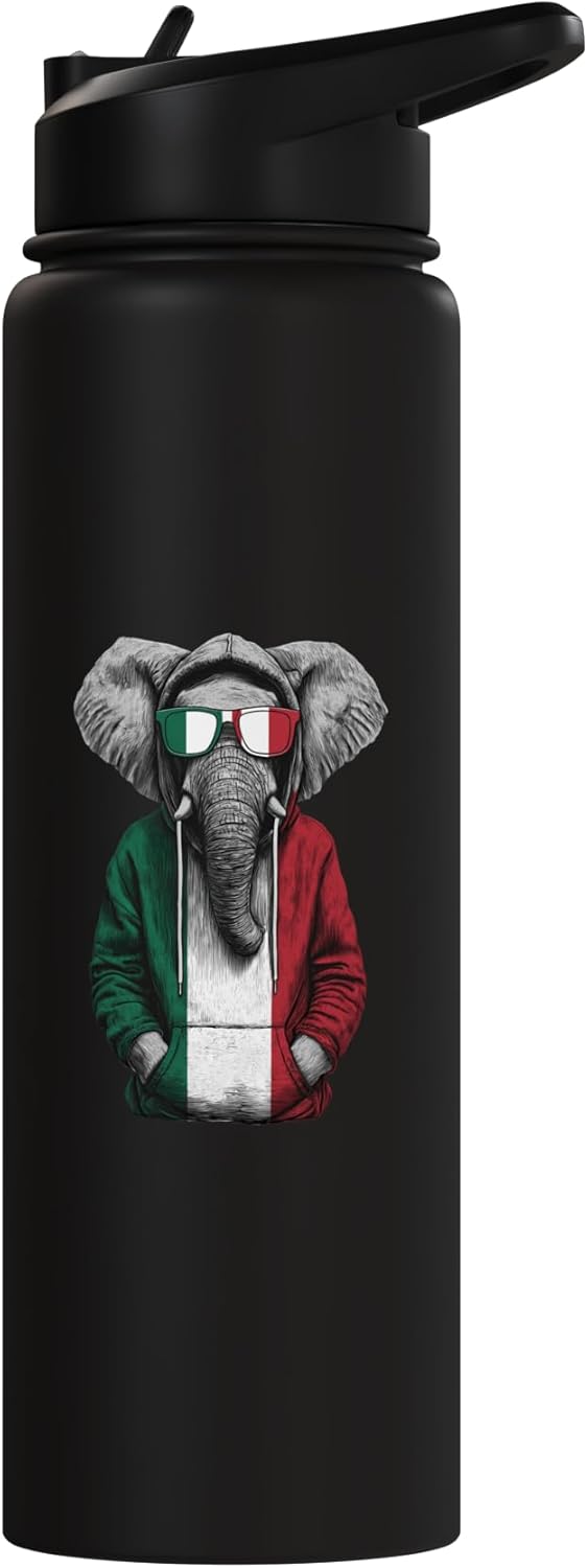 Botella de agua acero inoxidable bandera de Italia
