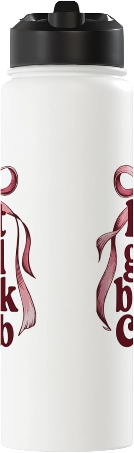 Botella de agua aislada de acero inoxidable para lectura y club de libros