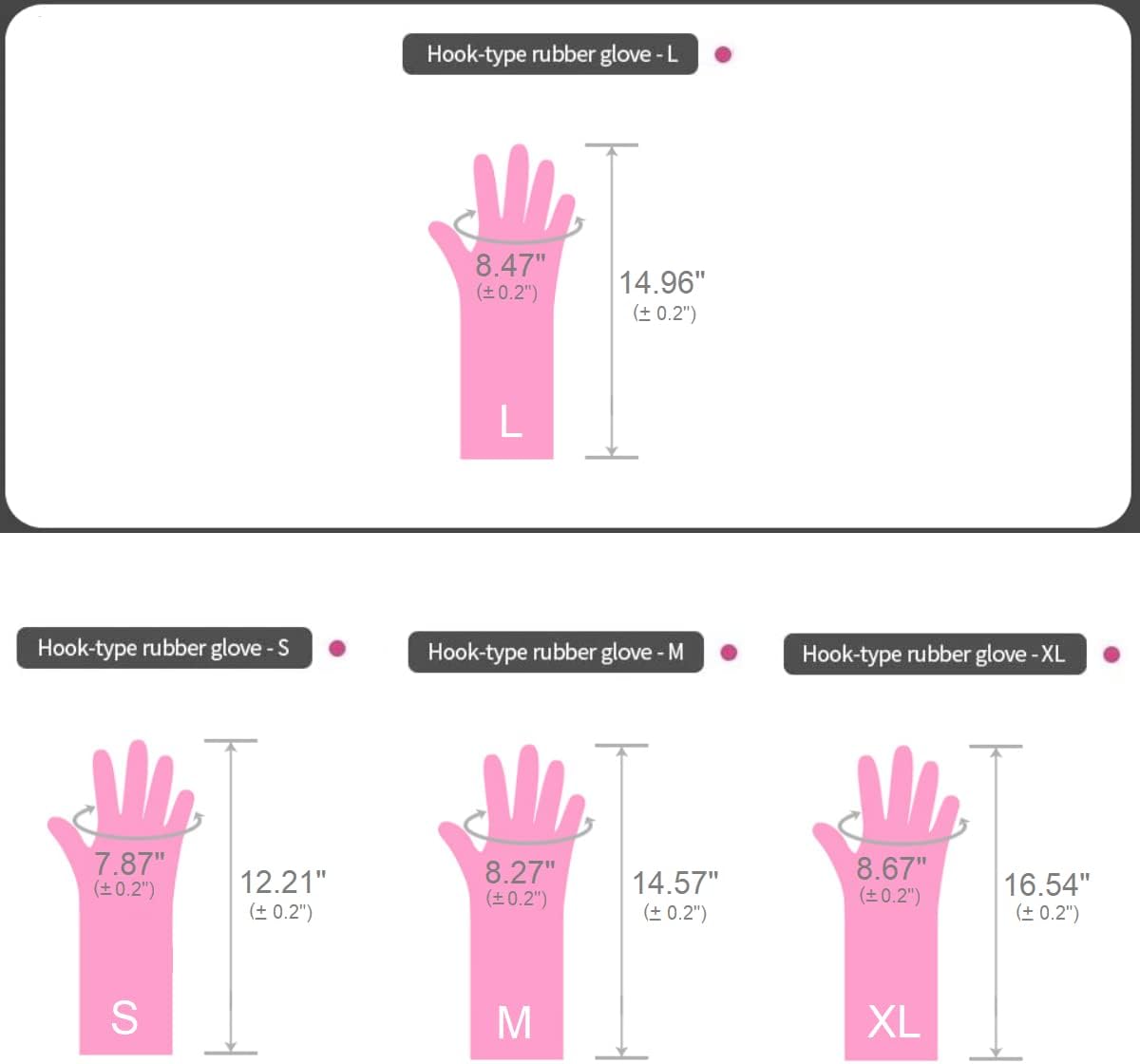 Guantes goma antideslizantes reutilizables impermeables para hogar
