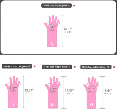 Guantes goma antideslizantes reutilizables impermeables para hogar
