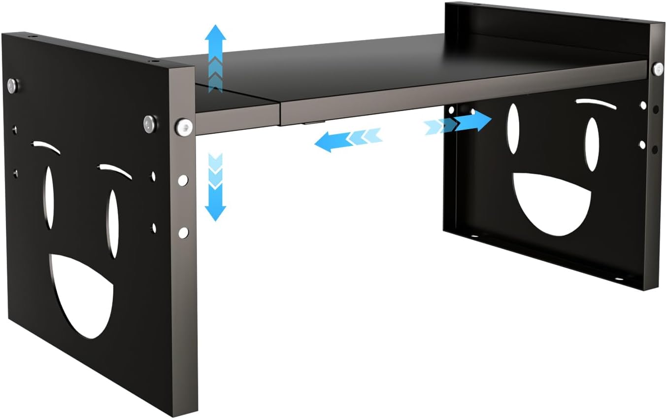 Organiz. estante metal apilable ajustable cocina