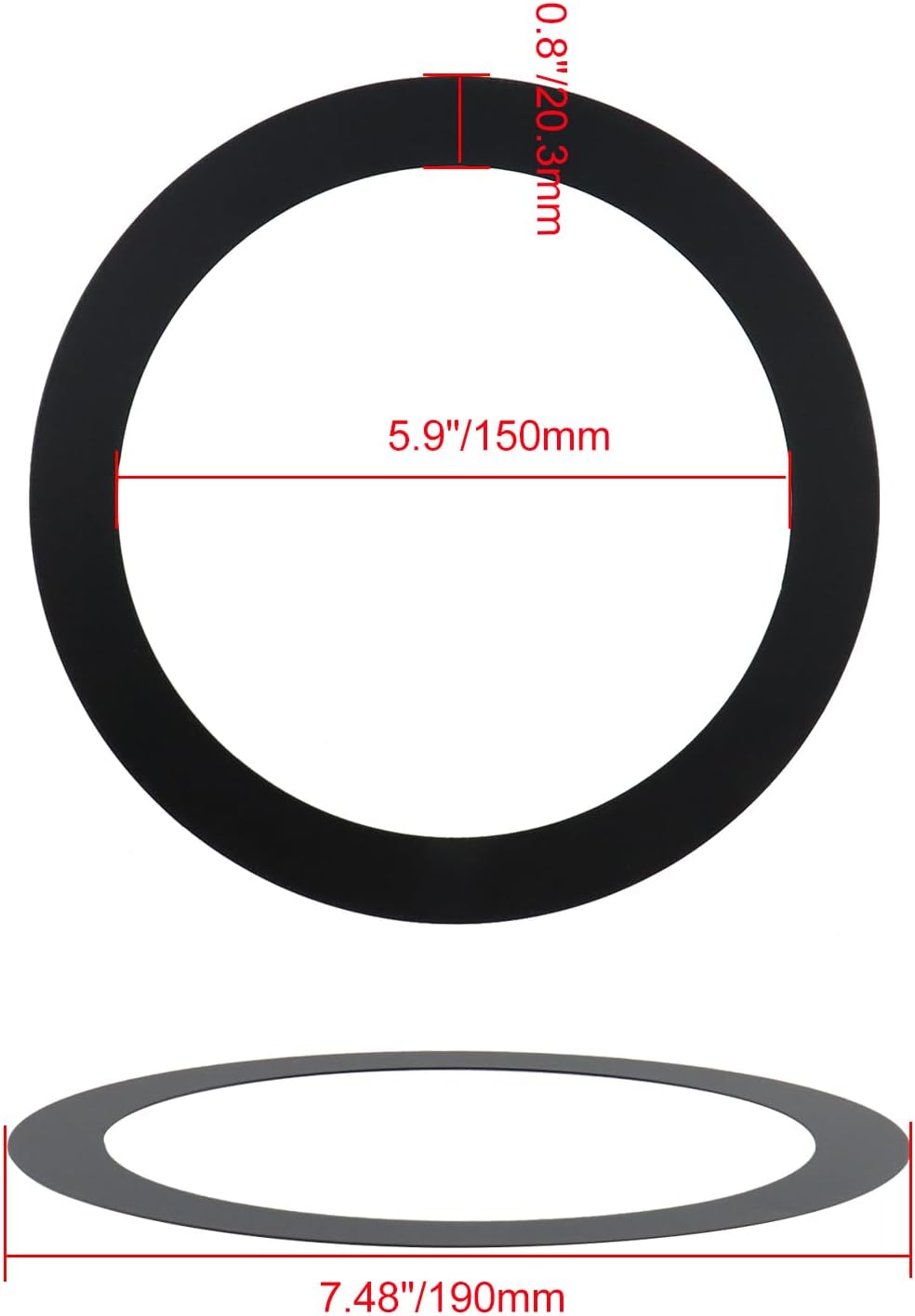 Anillo ajuste Goof para luces empotrables 5.7pulg 2uds