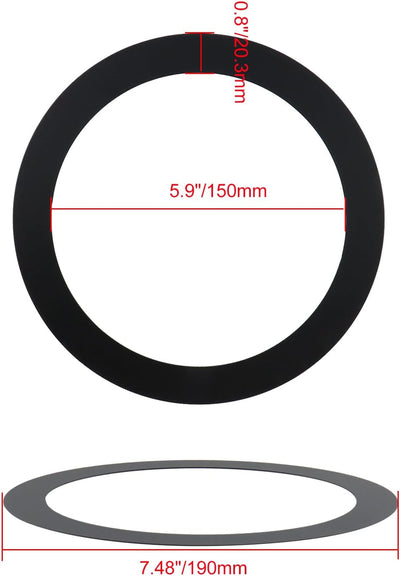 Anillo ajuste Goof para luces empotrables 5.7pulg 2uds