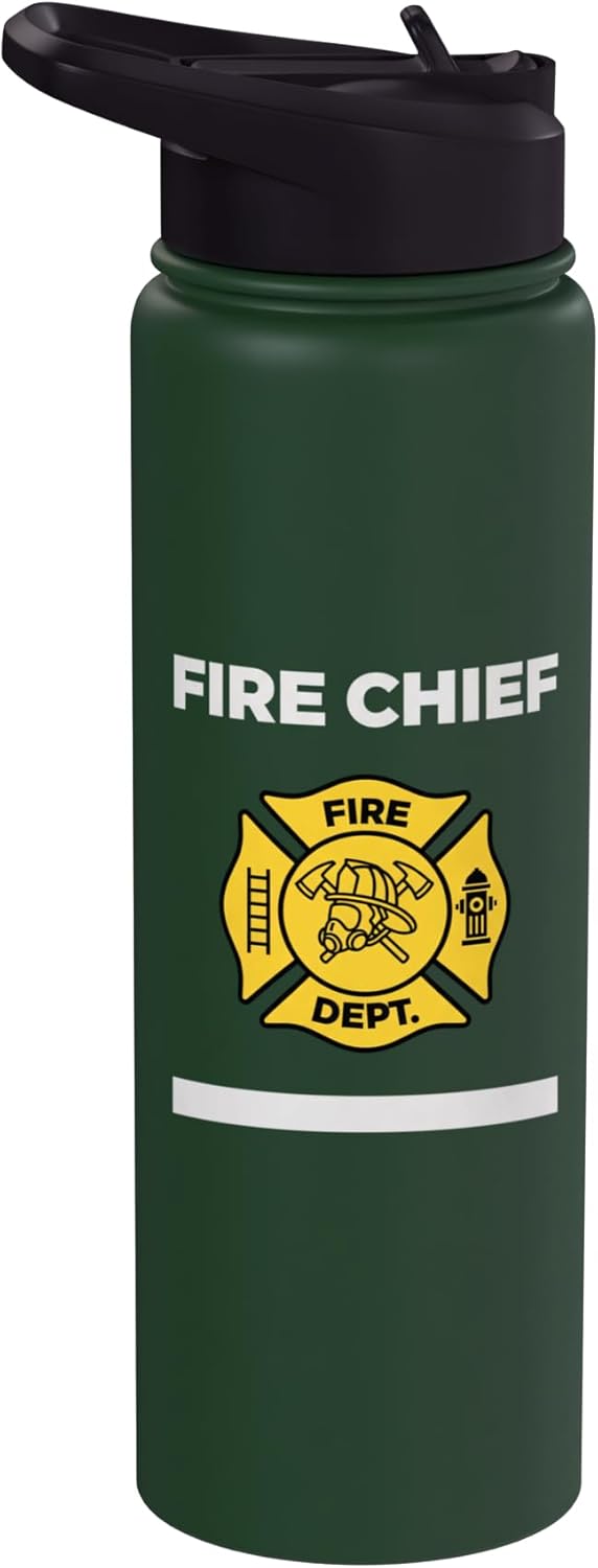 Bote de agua aislado de acero inoxidable para bombero femenino