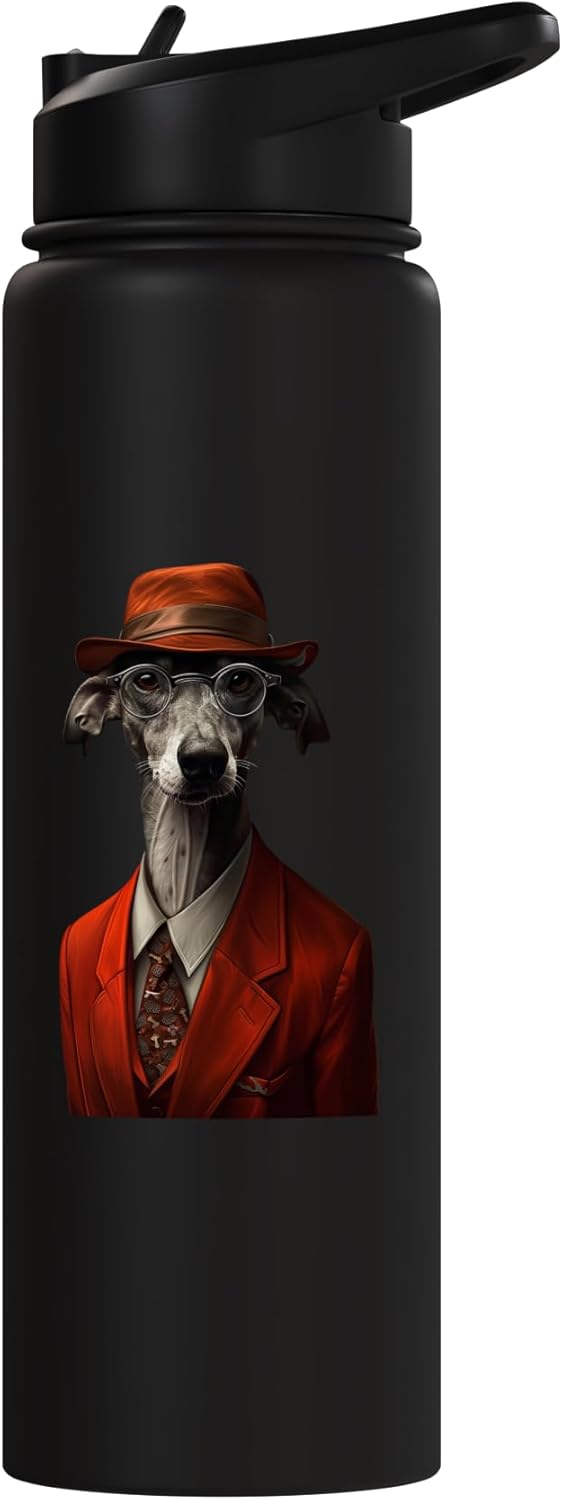Botella agua acero inox aislada para Whippet