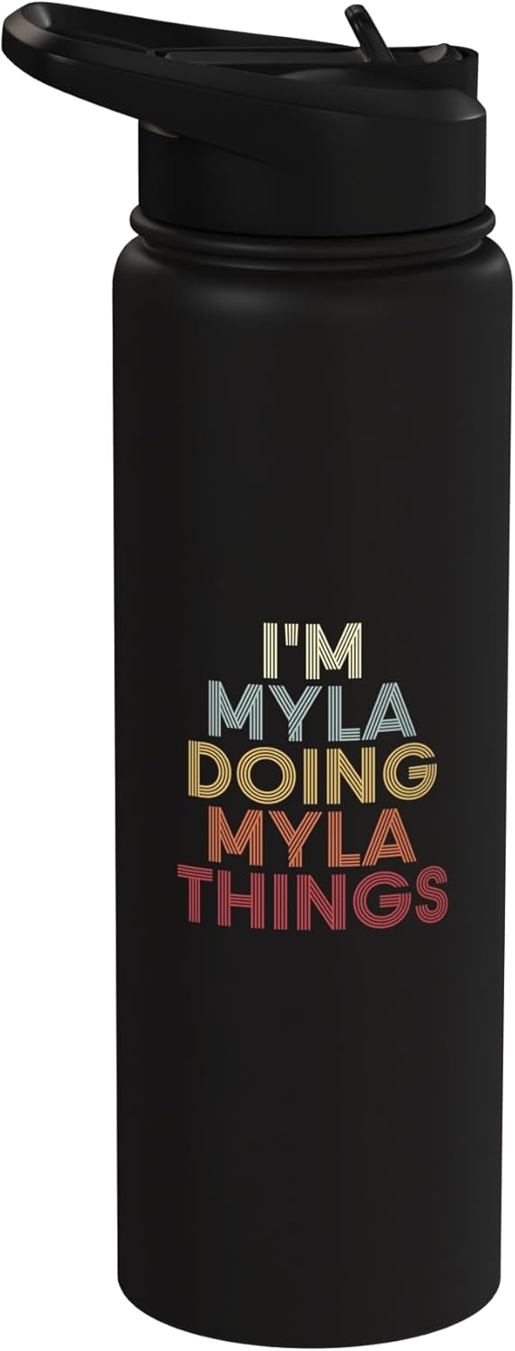 Botella de agua personalizada Myla acero inoxidable aislada