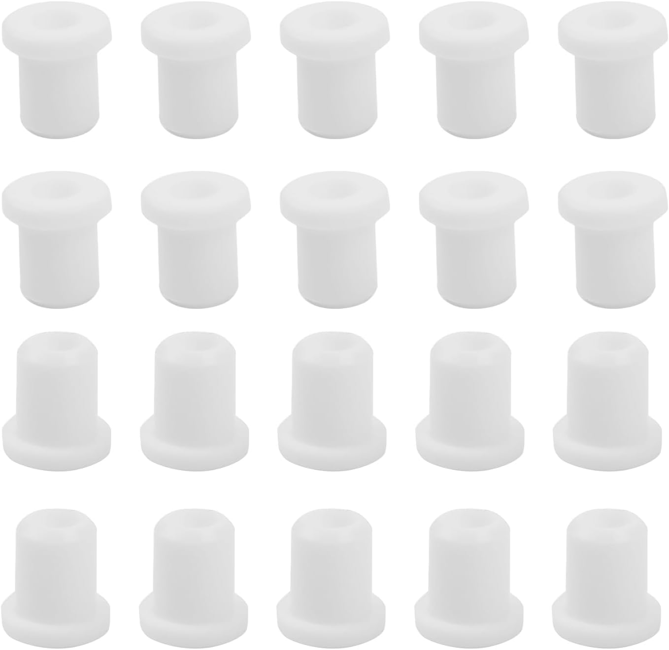 20 Ojales Silicona Blanca 3/16pulg para Cortafuegos