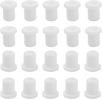 20 Ojales Silicona Blanca 3/16pulg para Cortafuegos