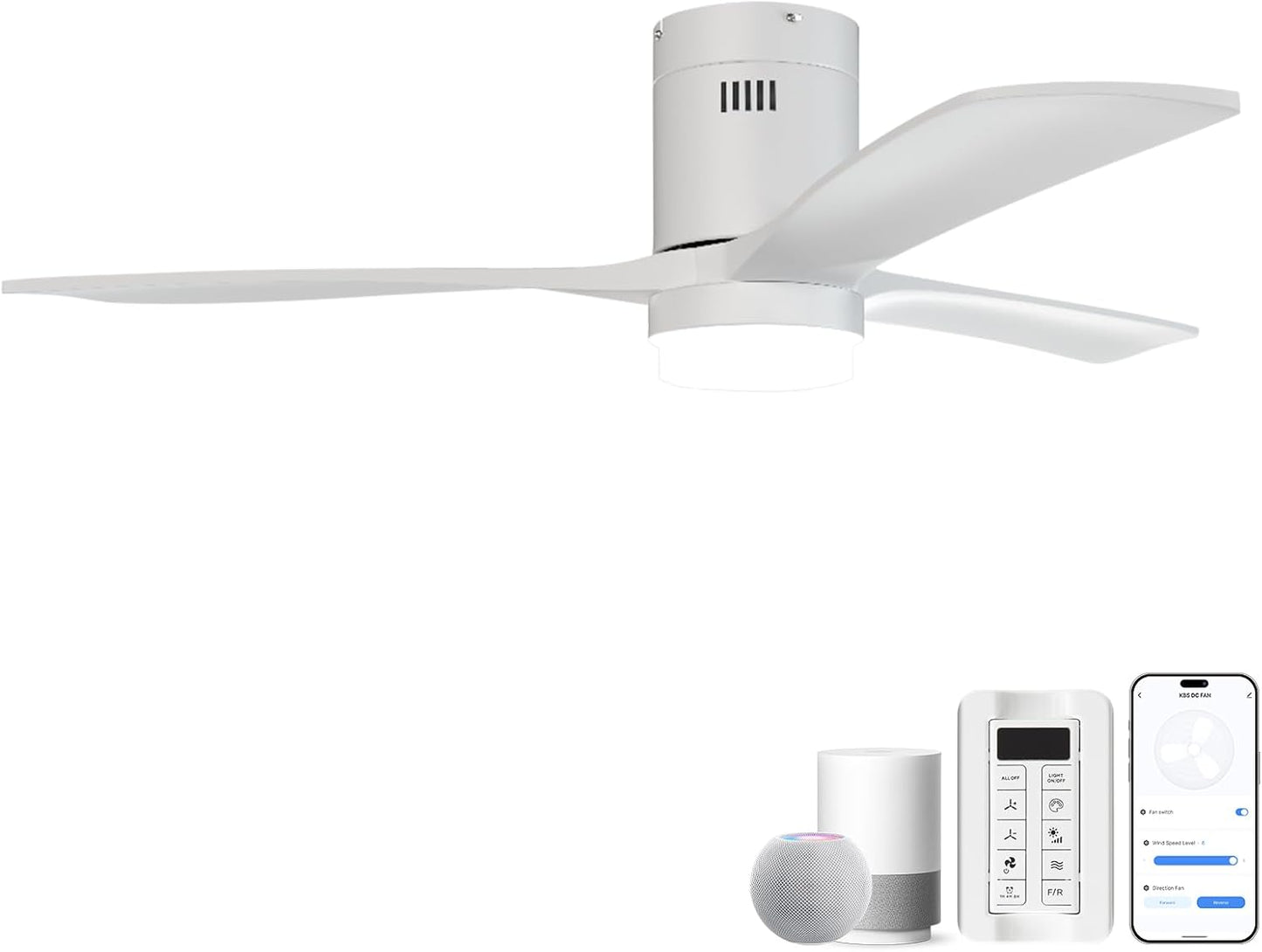 Ventilador techo madera 52pulg luces control remoto