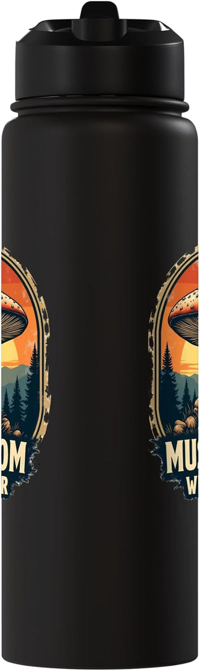 Botella de agua aislada acero inoxidable para recolección de hongos