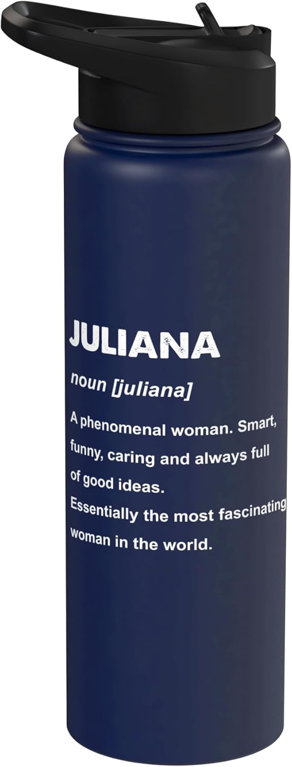 Botella de agua aislada de acero inoxidable Juliana Name