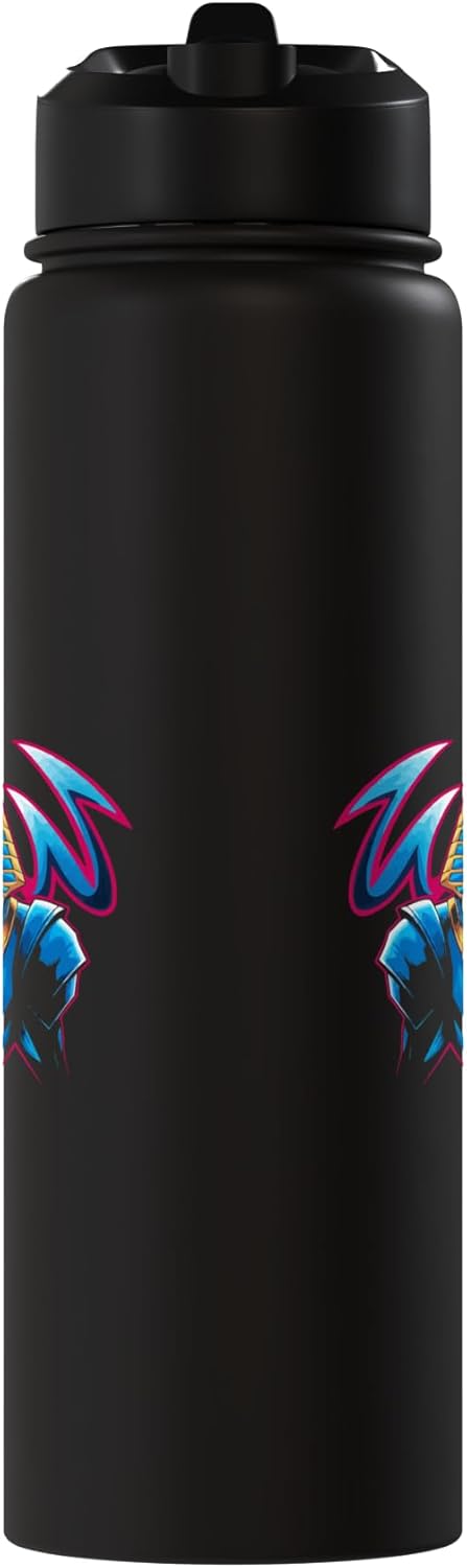 Botella agua acero inox aislada dios Anubis Egipto