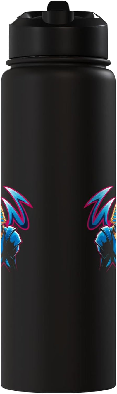 Botella agua acero inox aislada dios Anubis Egipto