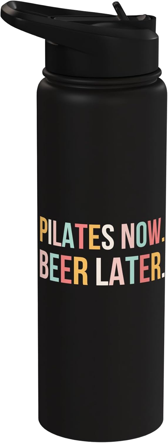 Botella agua acero inox aislada Pilates Now