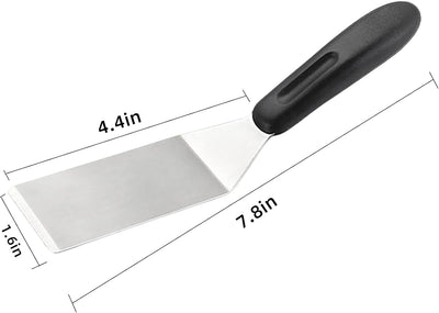 Juego de 2 espátulas pequeñas de acero inoxidable para cocina