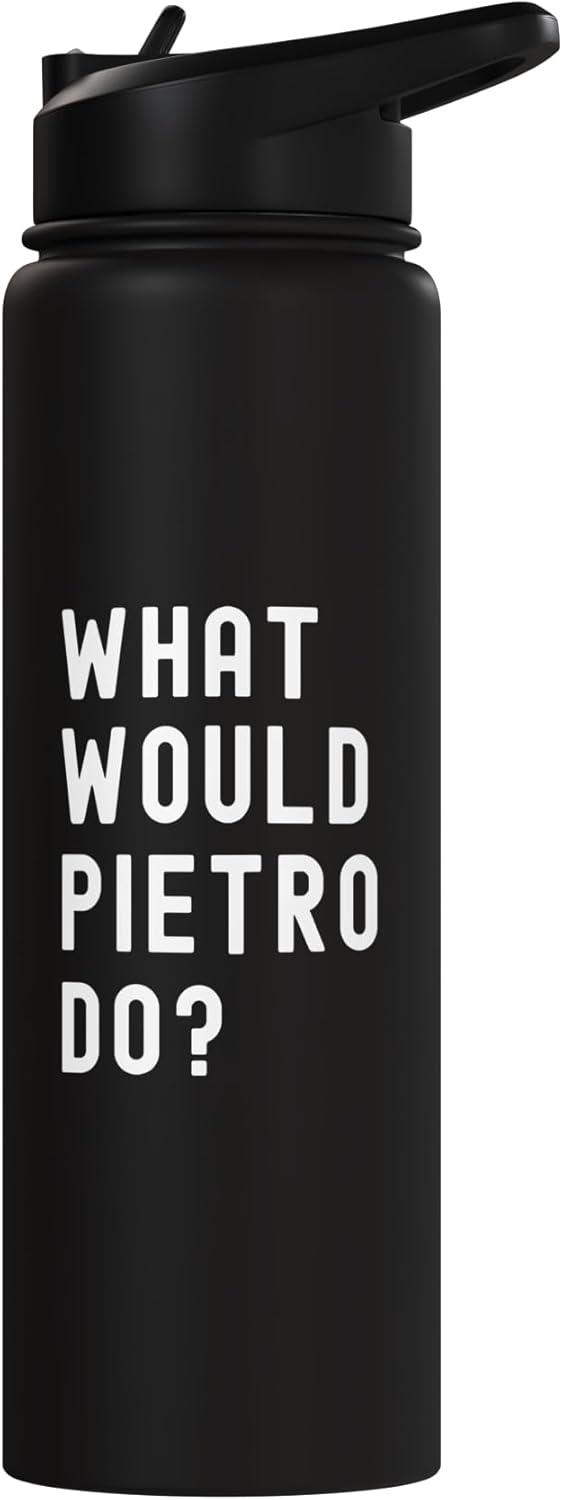 Bottella de agua aislada de acero inoxidable What Would Pietro Do