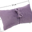 Almohada terciopelo posar bebé con diadema morado claro