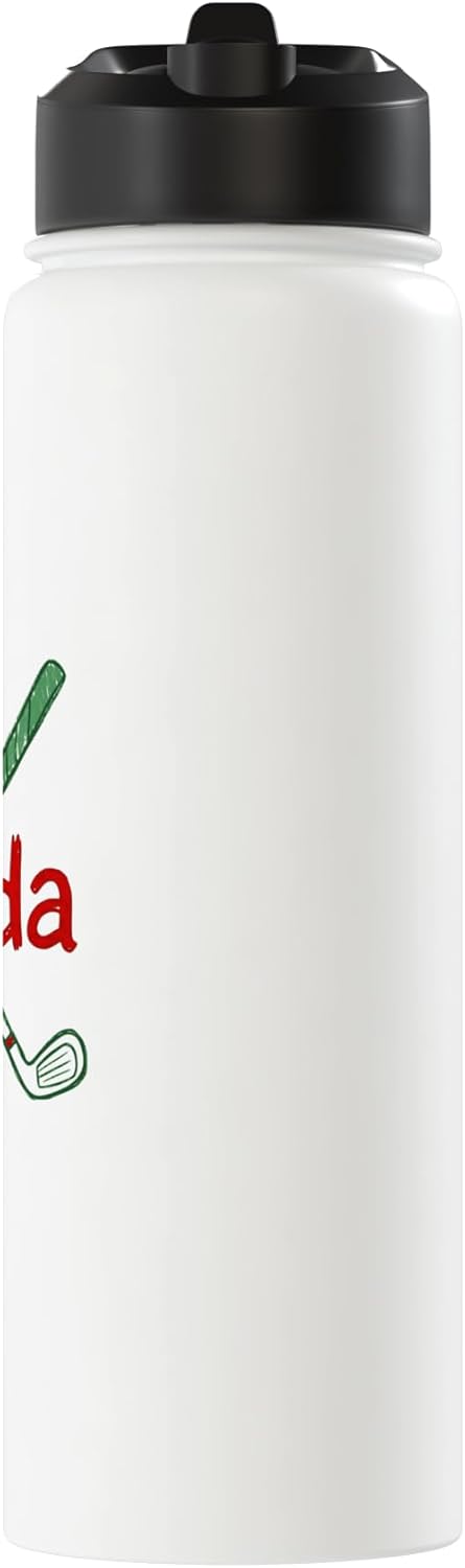Botella de agua acero inoxidable Florida Golf Emblem con diseño legado cruzadas