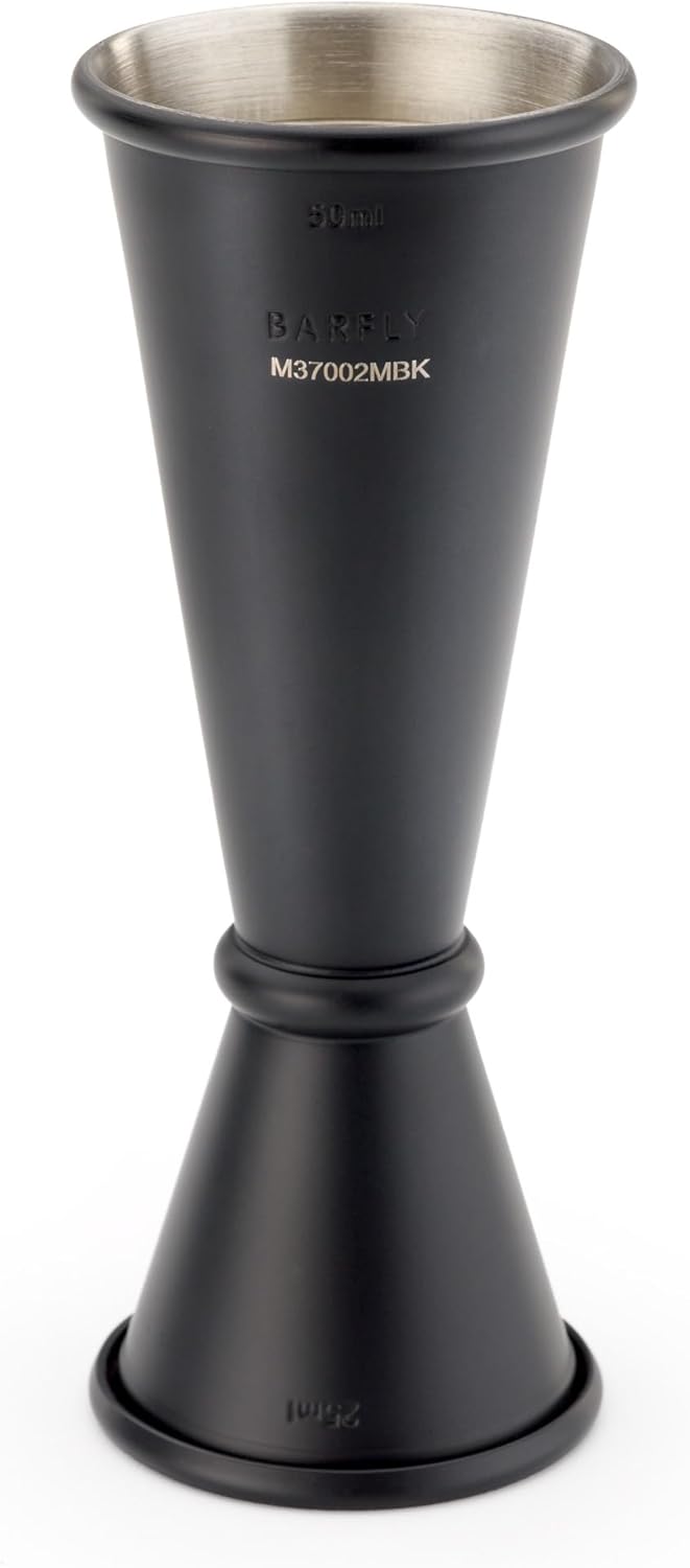 Jigger Barfly estilo japonés 25 X 1.7 fl oz negro mate