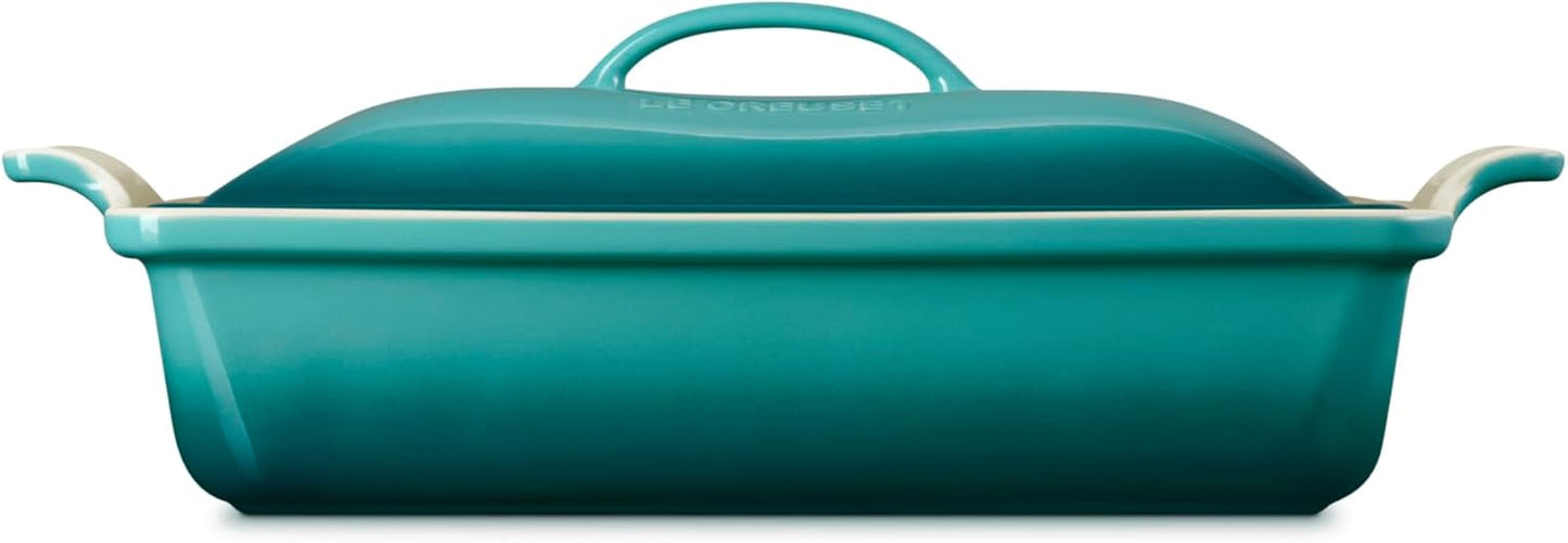 Cacerola Rectangular Le Creuset 4qt Cubierta Riviera