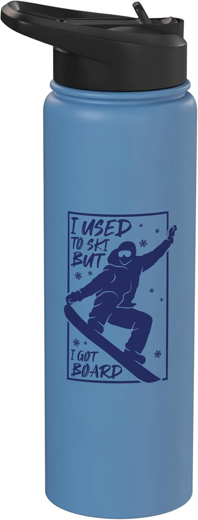 Botella de agua aislada de acero inoxidable para snowboard