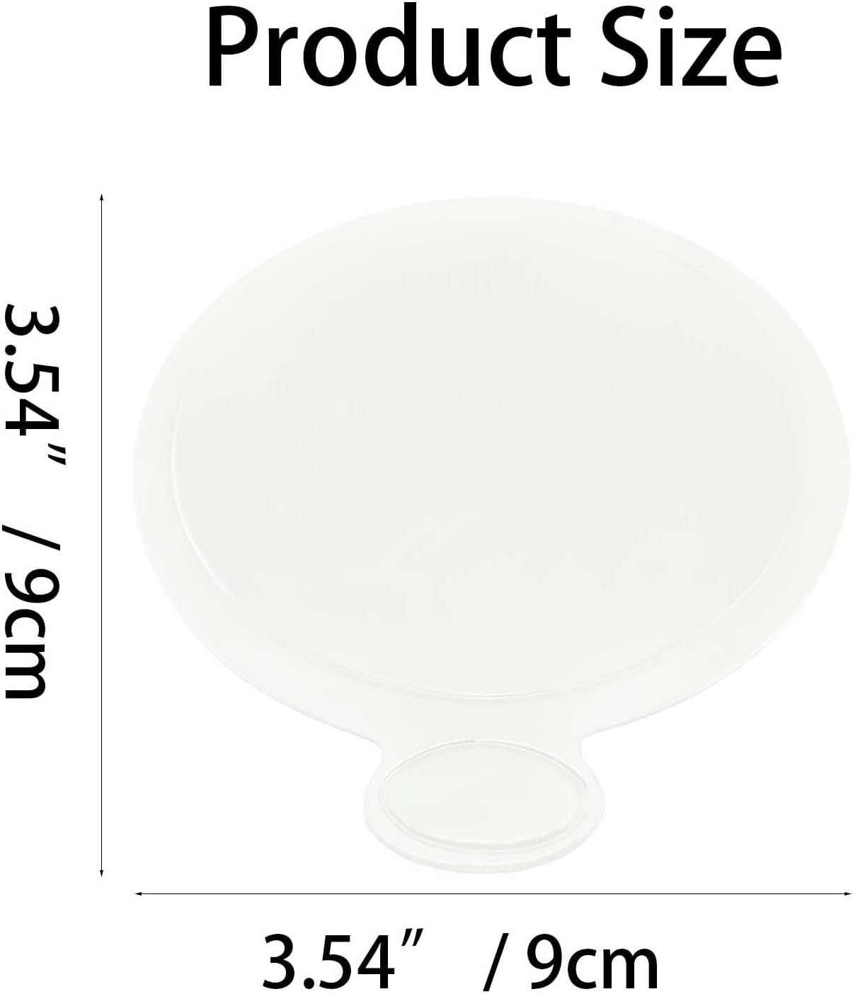100 Platos Postre Blancos Cartón Resistente Grasa 3.5pulg