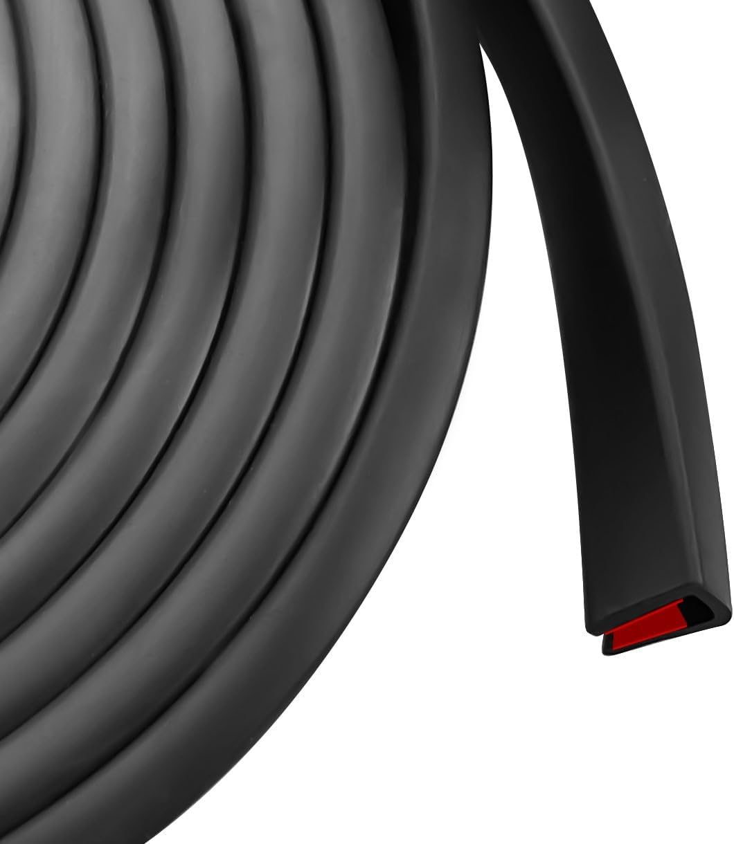 Protector borde goma flexible autoadhesivo para vidrio espejo