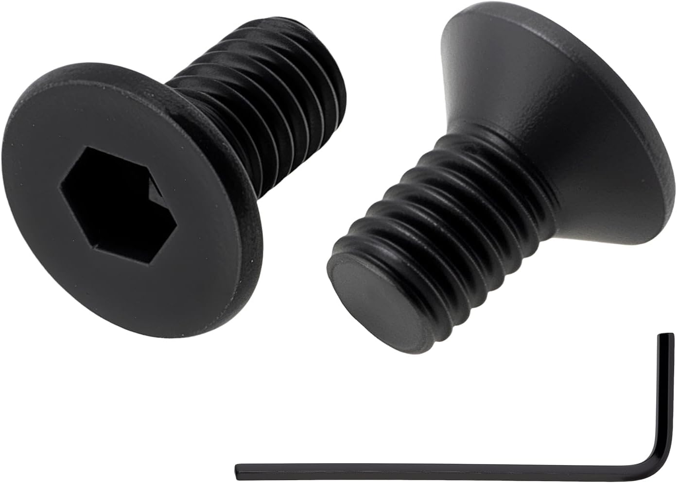 Tornillos M3 x 0.236pulg hexagonales avellanados acero negro