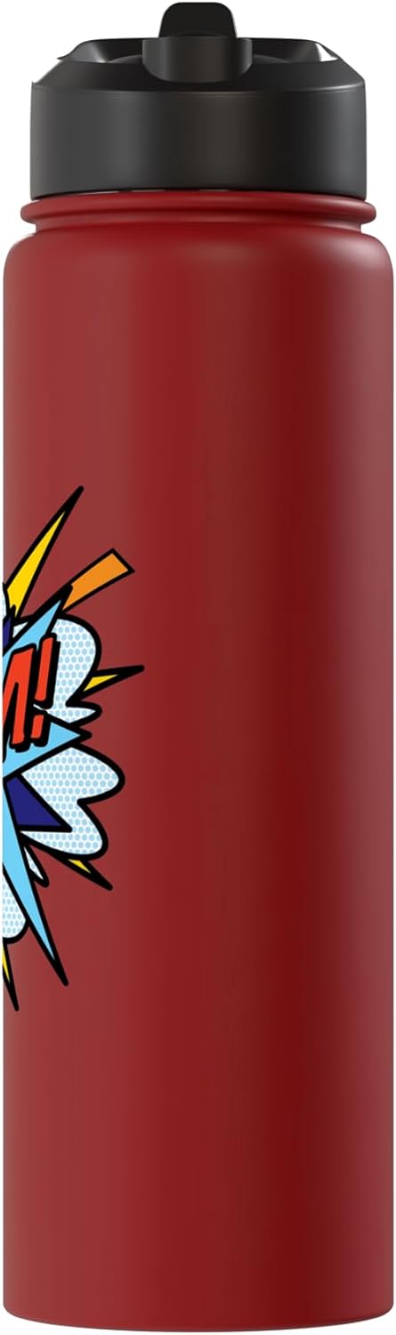 Botella de agua acero inoxidable pop art retro diseño moderno fun