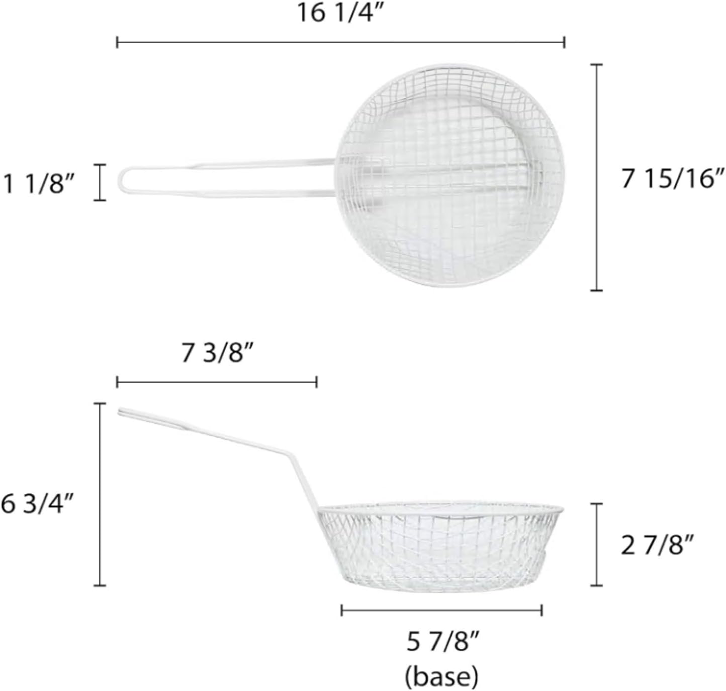 Cesta para freír compatible con Thunder Group de 8 pulgadas