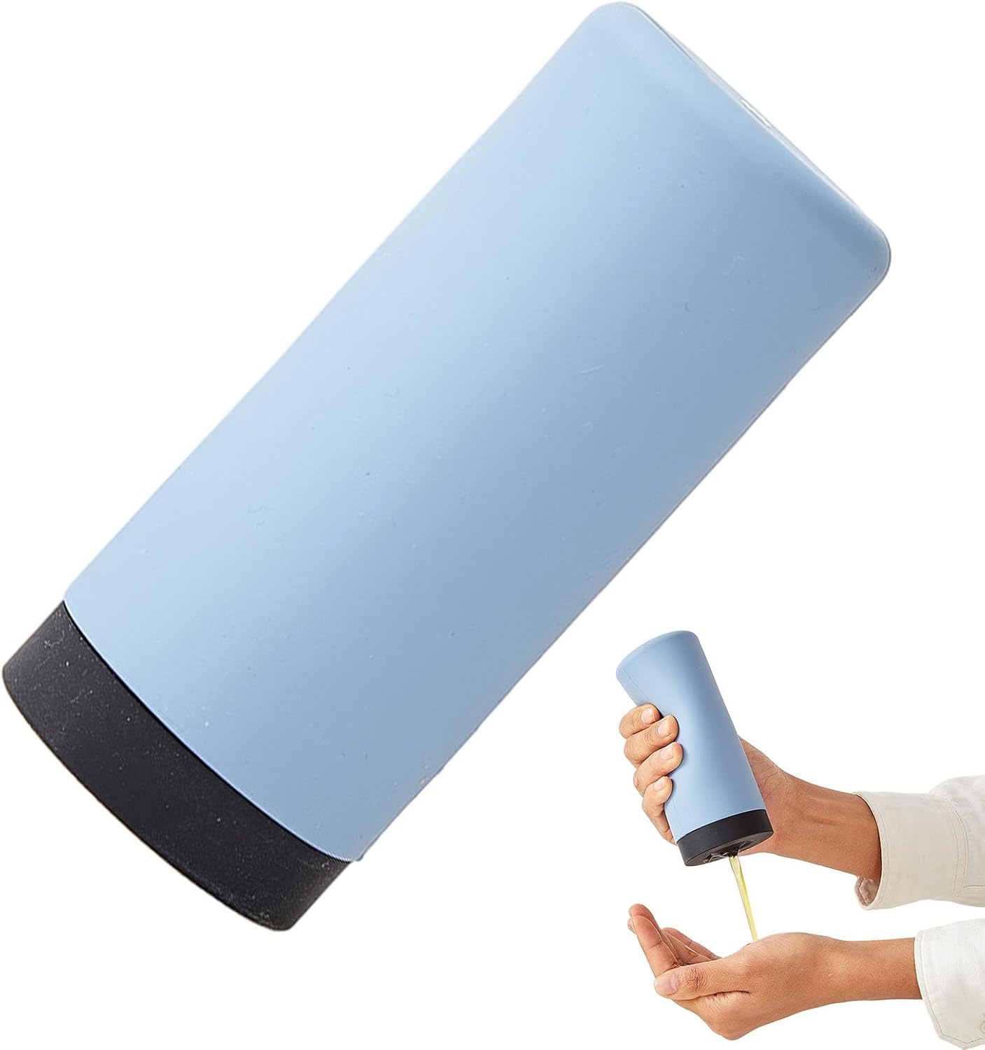 Dispensador jabón silicona cocina baño color azul