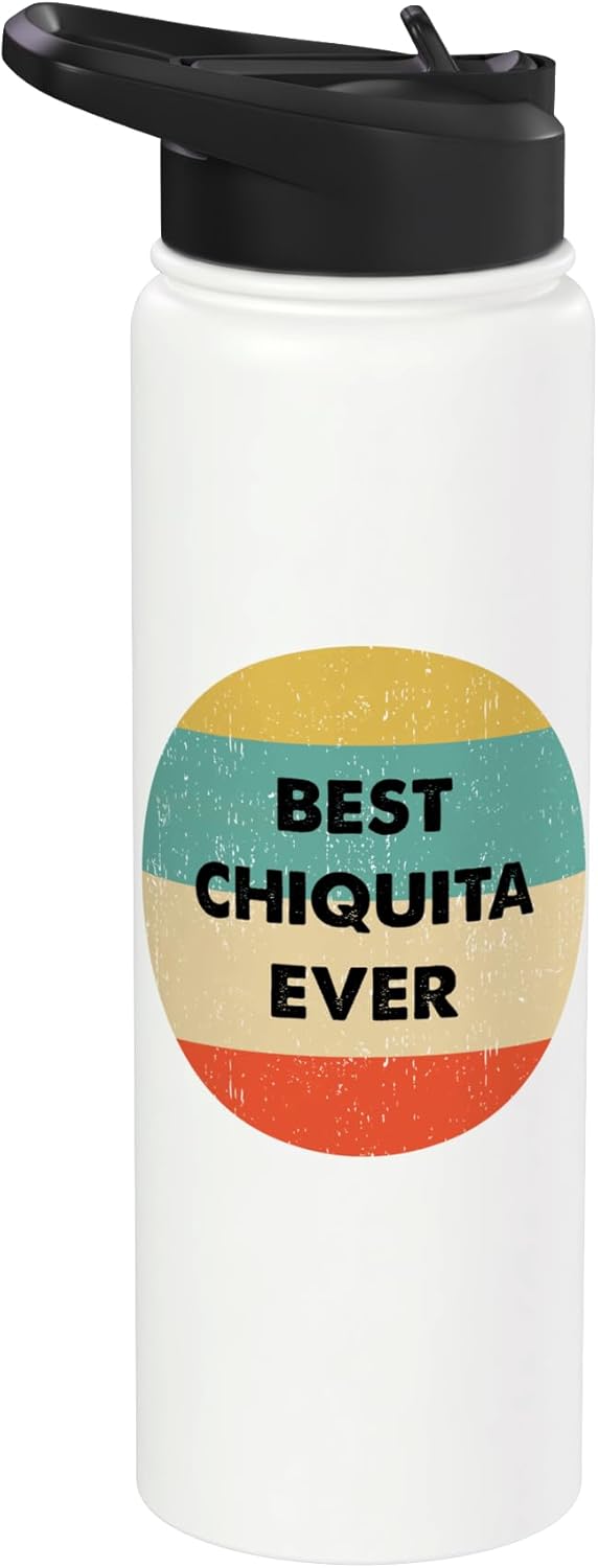 Botella agua acero inox aislada Chiquita