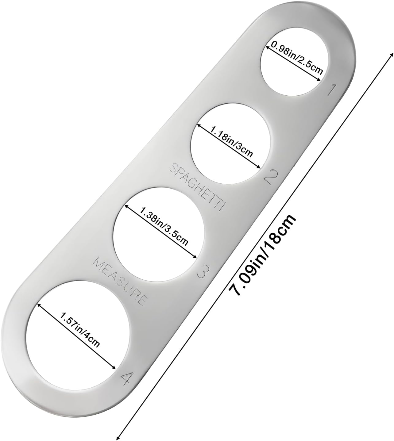 Paquete de 3 herramientas de medición de pasta de acero inoxidable