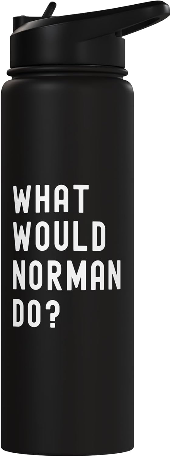 Botella agua acero inox aislada What Would Norman Do