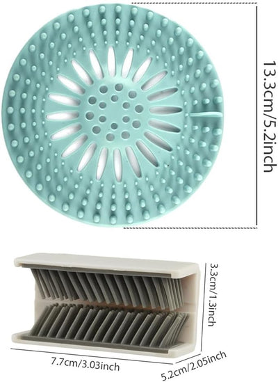 Recogedor pelo ducha reutiliz. silicona antiobstrucción