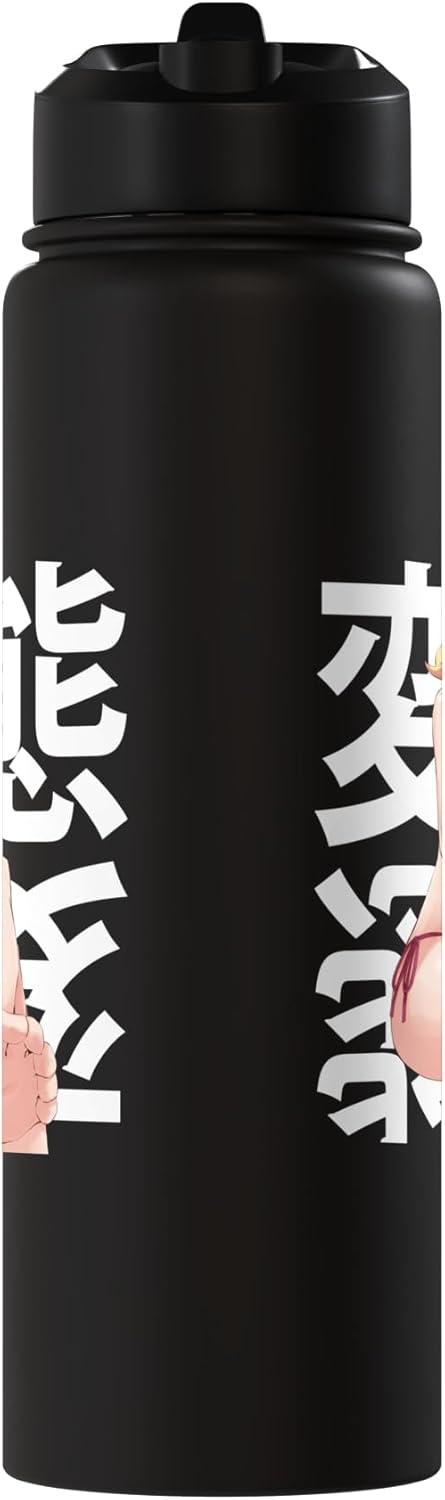 Botella agua aislada acero inox Waifu Anime