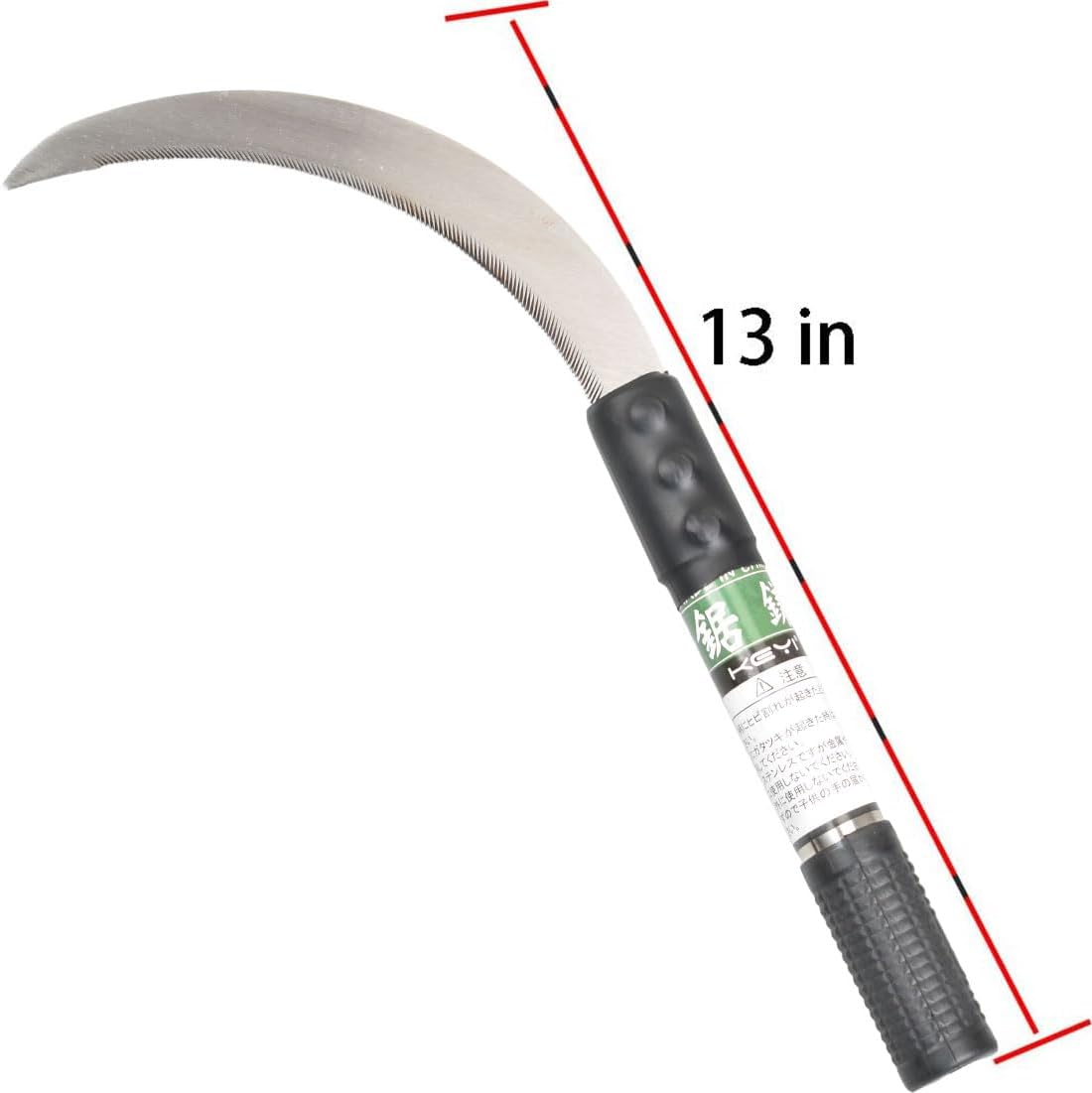 Hoz acero carbono mango acero 13pulg ideal para maleza