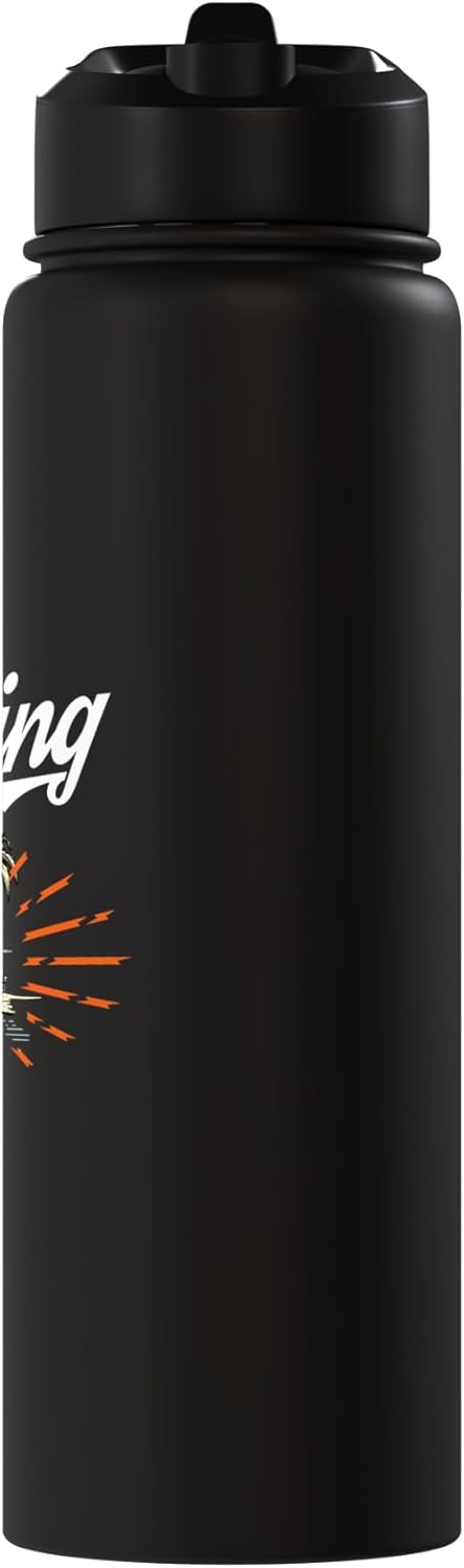 Bote de agua acero inoxidable aislado para camping y caravan con corazón