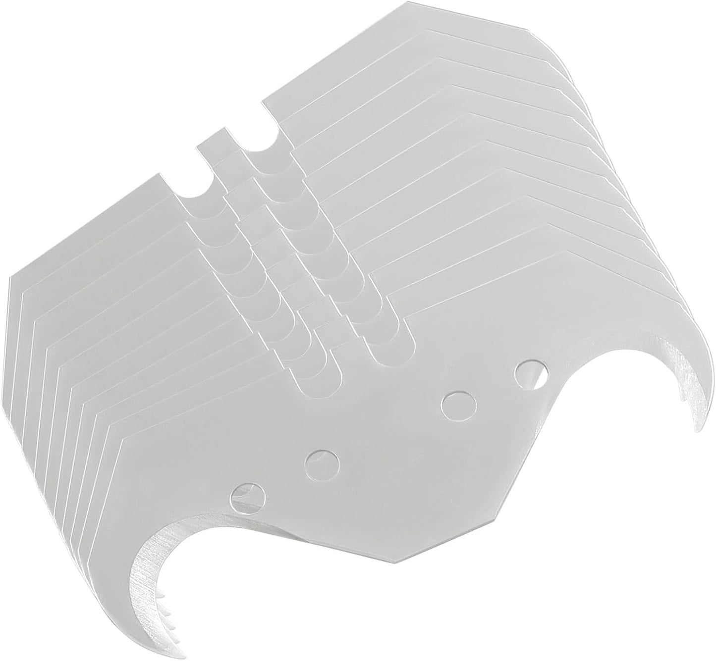 Set 30 Cuchillas Gancho Acero Carbono 2pulg Recambio
