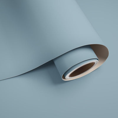 Papel tapiz azul claro autoadhesivo 15.7x78.7pulg