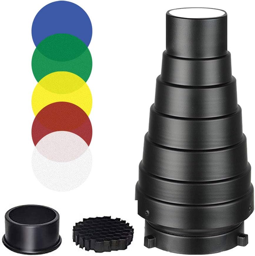 Kit filtros Bowens Mount para monolight estudio retratos
